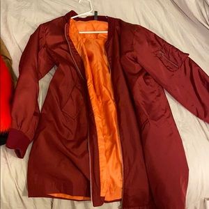 reversible down lightweight jacket